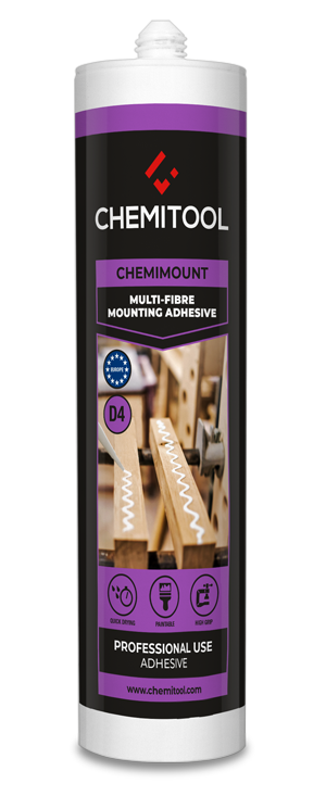 COLA DE MONTAGEM PU D4 MULTI-FIBRAS 310ML